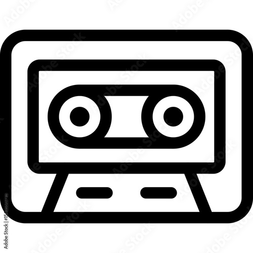 Cassete single icon vector illustration