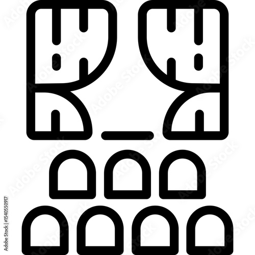 Cinema single icon vector illustration