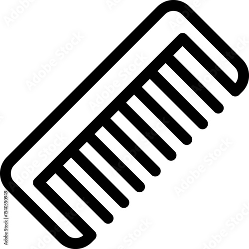 Comb single icon vector illustration