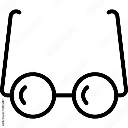 Glasses single icon vector illustration