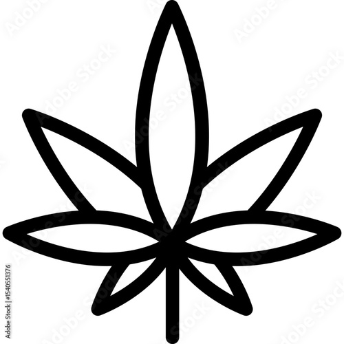 Marijuanna single icon vector illustration