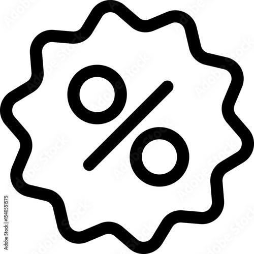 Percentage single icon vector illustration
