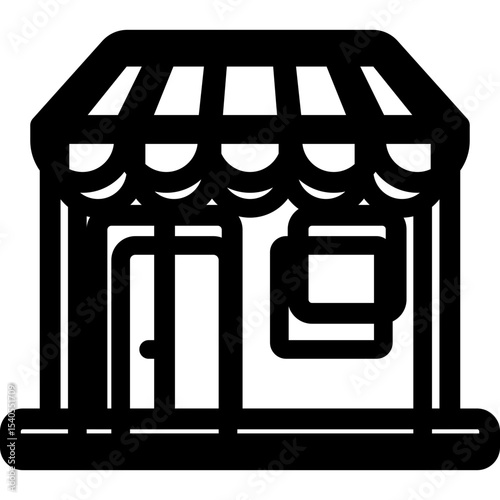 Shop single icon vector illustration