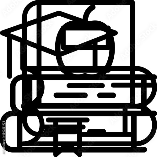 Books single icon vector illustration