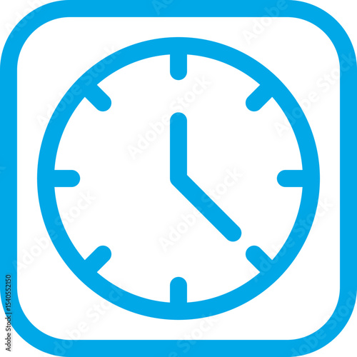 Clock single icon vector illustration