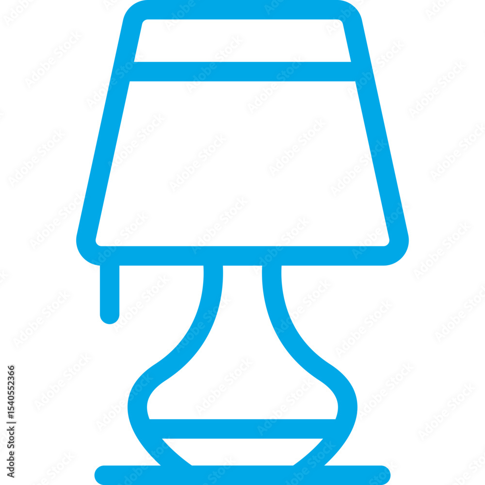 Fototapeta premium Lamp single icon vector illustration