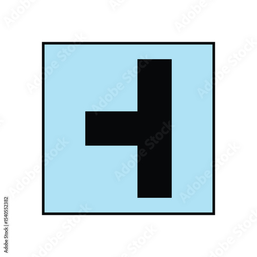 blue road sign