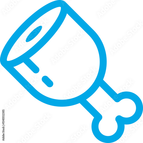 Meat single icon vector illustration