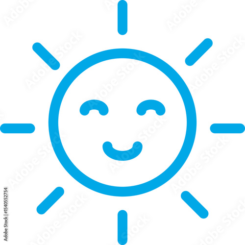 Sun single icon vector illustration