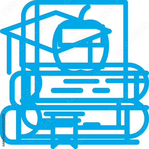Books single icon vector illustration