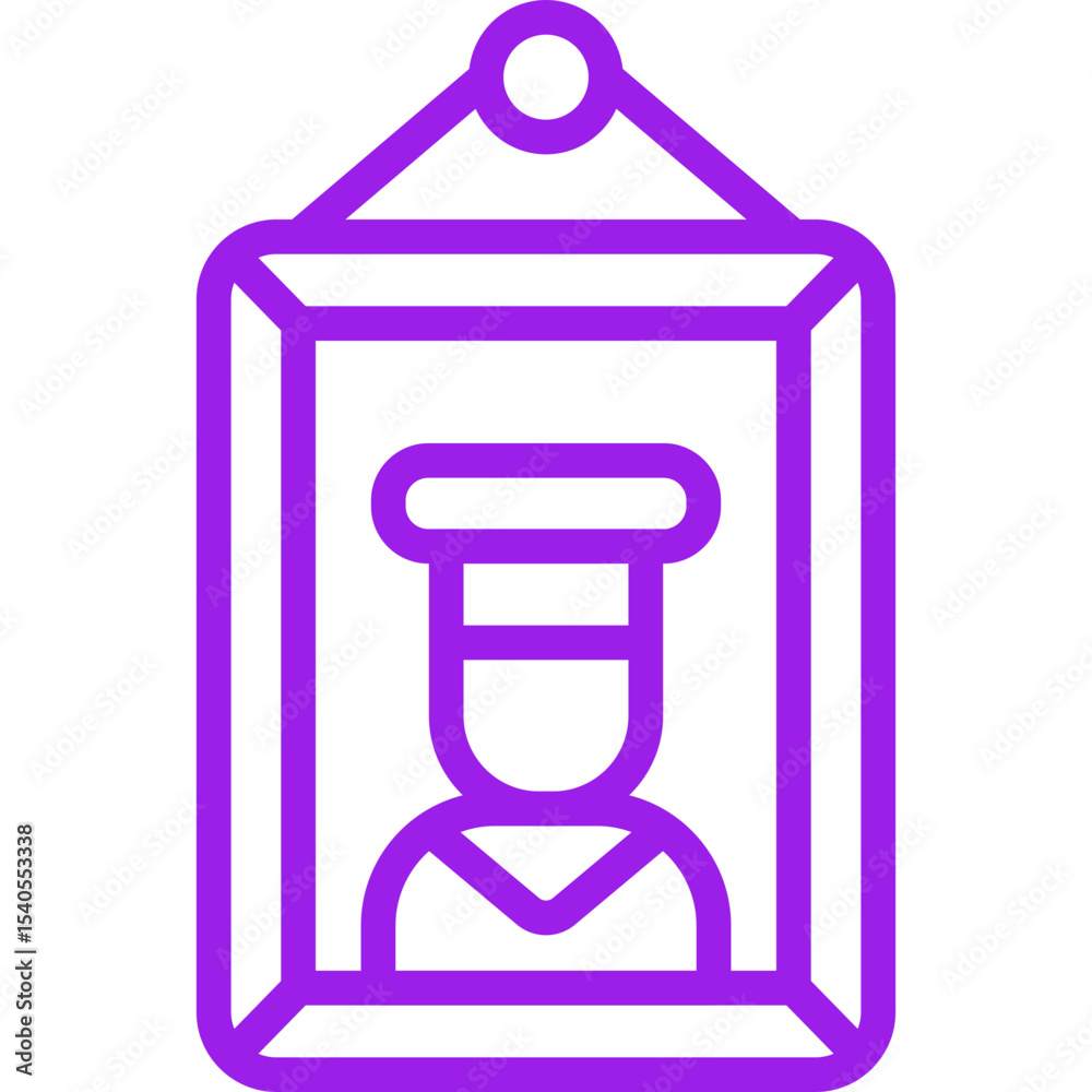Frame single icon vector illustration
