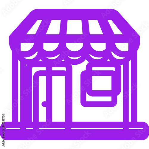 Shop single icon vector illustration