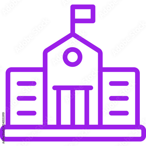 University single icon vector illustration