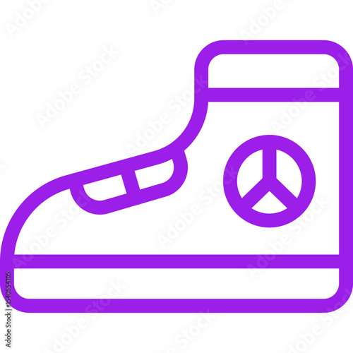 Boot single icon vector illustration