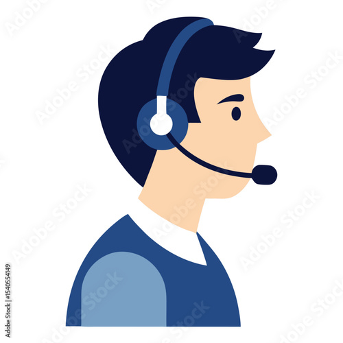 Help Desk Representative Vector Style