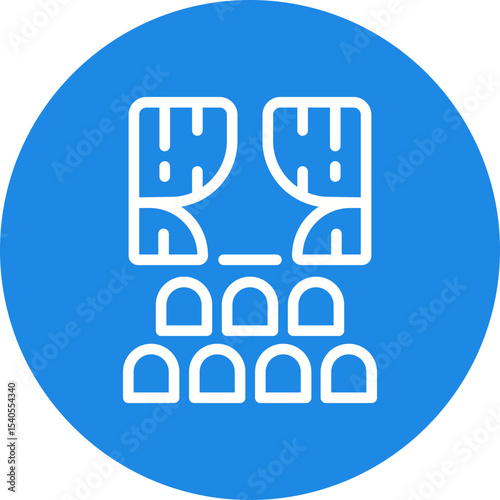 Cinema single icon vector illustration