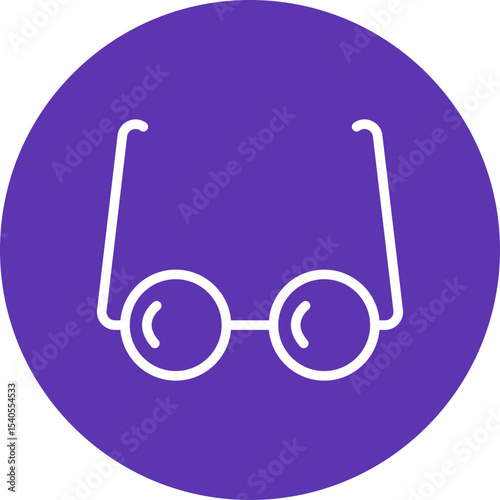 Glasses single icon vector illustration