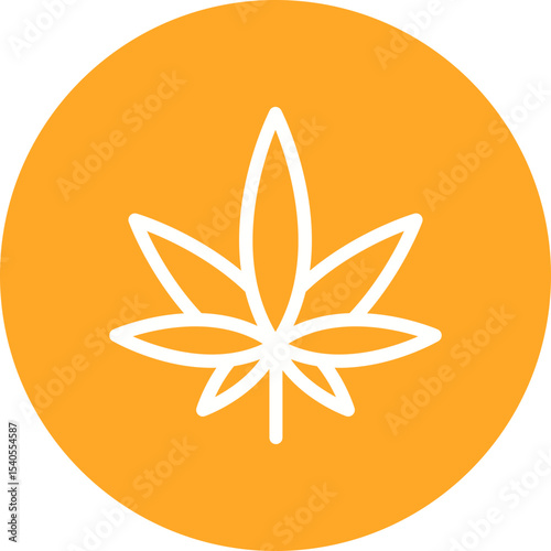 Marijuanna single icon vector illustration