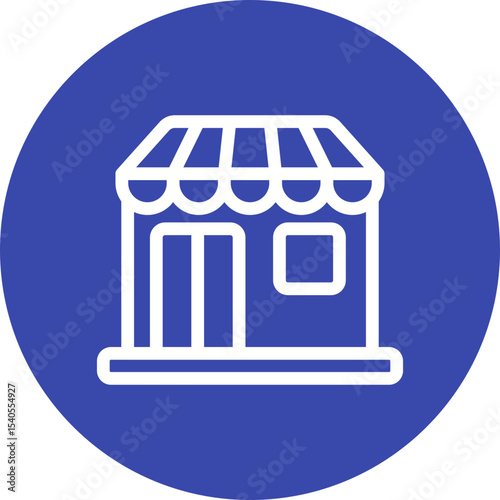 Shop single icon vector illustration