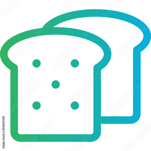 Bread single icon vector illustration