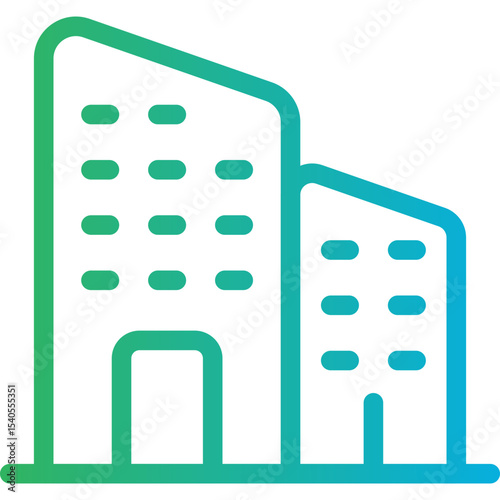 Building single icon vector illustration