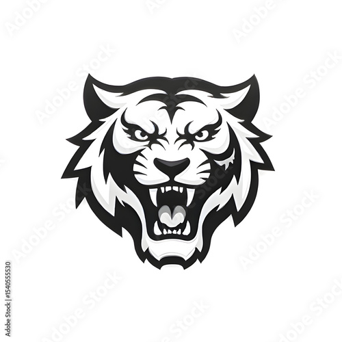 mascot tiger head tato logo