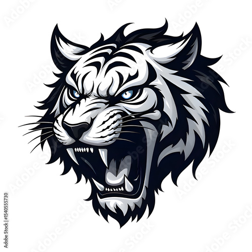 mascot tiger head tato logo
