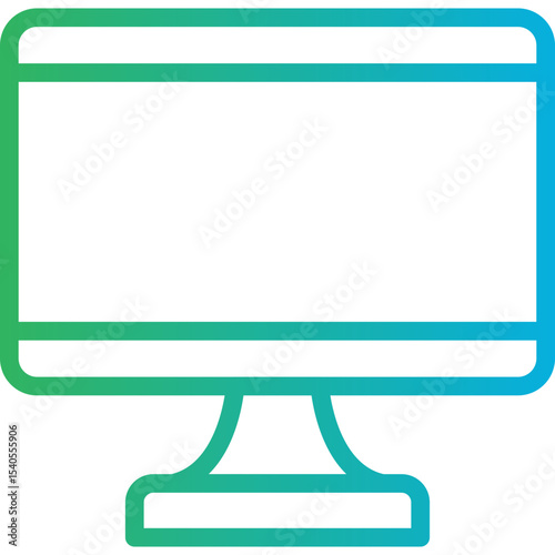 Screen single icon vector illustration