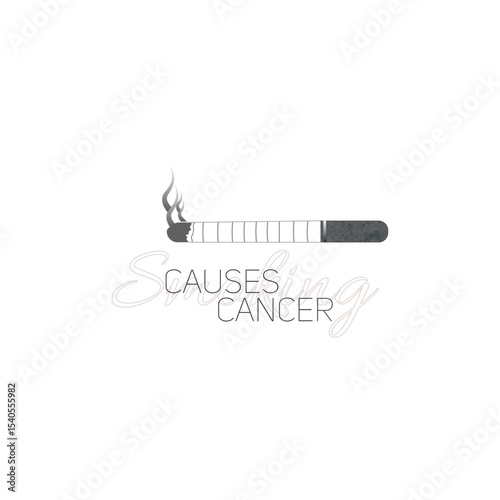 Tobacco Day banner design. Heart bit line and cigarette. World No Tobacco Day. Creative design idea for poster, banner, website. No Smoking Day Banner. vector illustrator