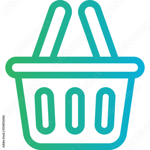 Basket single icon vector illustration