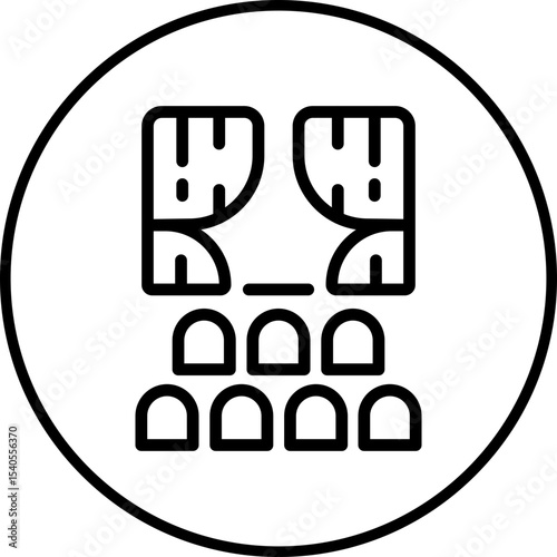 Cinema single icon vector illustration