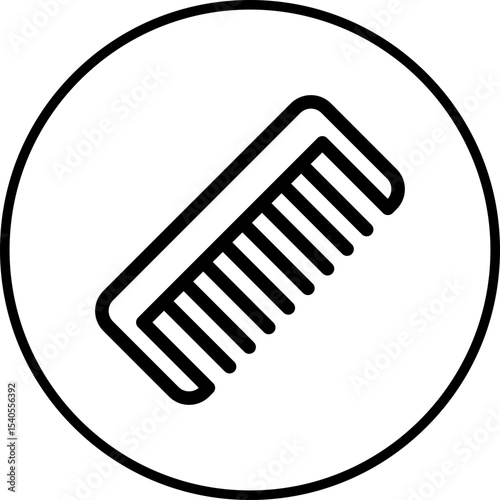 Comb single icon vector illustration