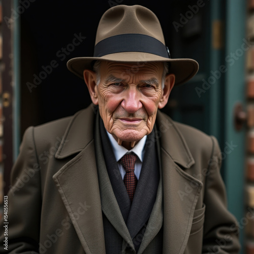 quiet resolve in vintage coat