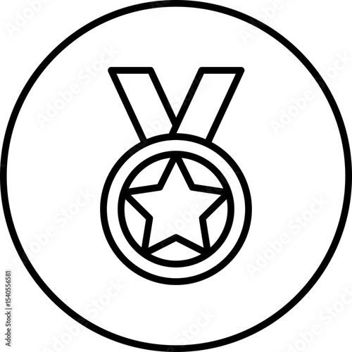 Medal single icon vector illustration