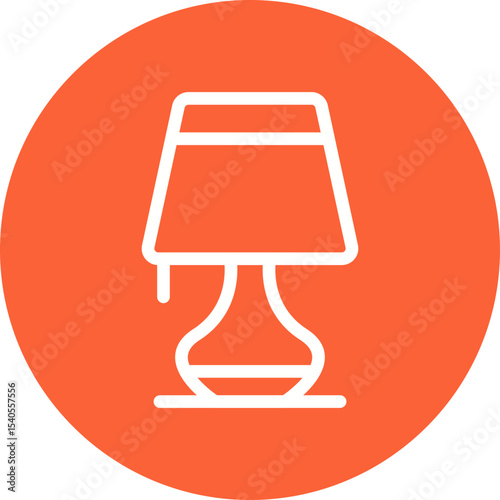 Lamp single icon vector illustration