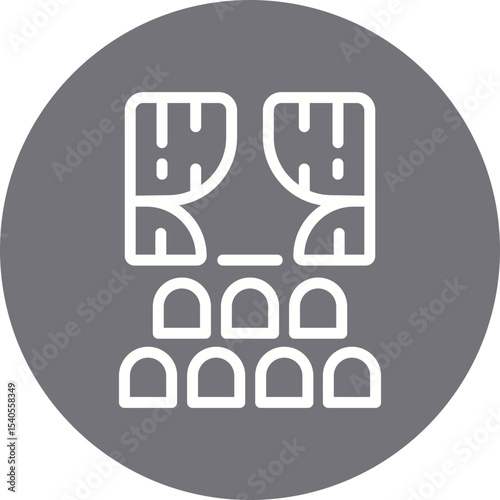 Cinema single icon vector illustration