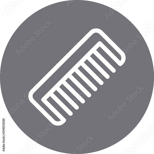 Comb single icon vector illustration