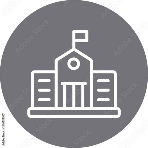 University single icon vector illustration