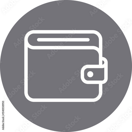 Wallet single icon vector illustration