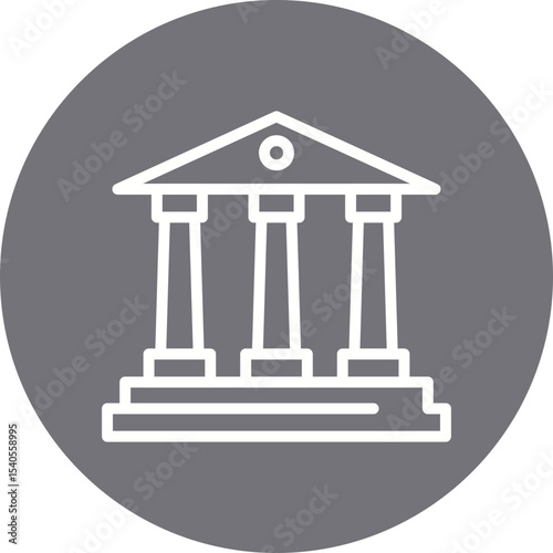 Bank single icon vector illustration