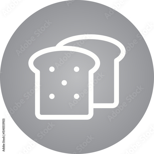 Bread single icon vector illustration