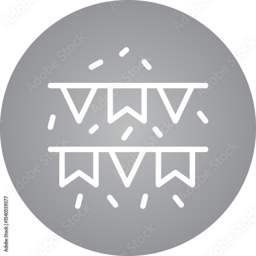Garlands single icon vector illustration