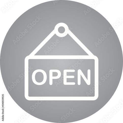 Open single icon vector illustration