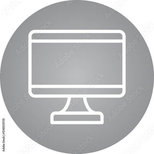 Screen single icon vector illustration