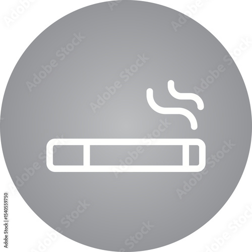 Smoke single icon vector illustration