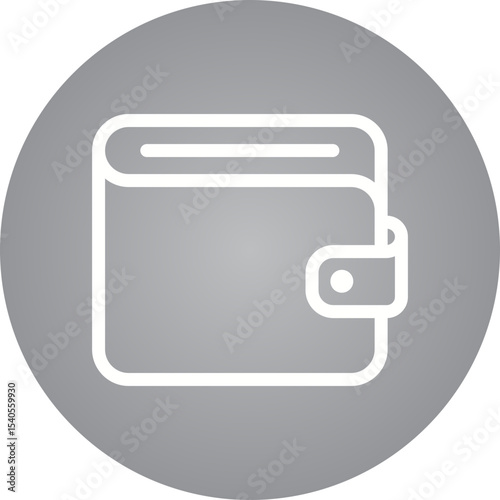 Wallet single icon vector illustration