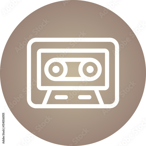 Cassete single icon vector illustration