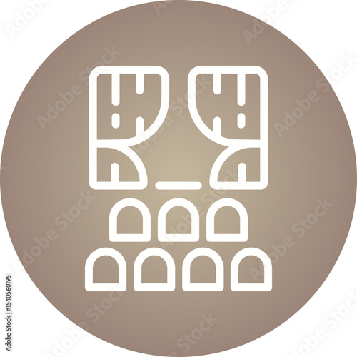 Cinema single icon vector illustration