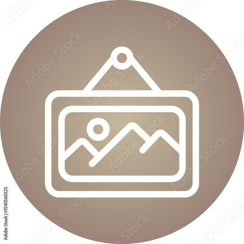 Gallery single icon vector illustration