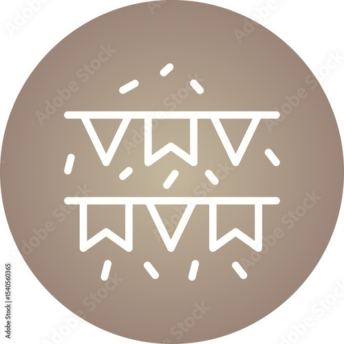 Garlands single icon vector illustration